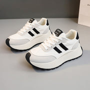 Damen Modische Plateau Sneakers mit trendiger Silhouette und dämpfender Laufsohle