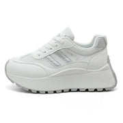 Damen Plateau Sneakers mit stilvollem Design und dämpfender Laufsohle