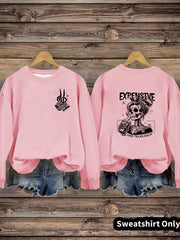 Damen Sweatshirt mit kreativem Motiv und lässigem Schnitt
