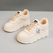Damen Sportliche Plateau-Sneaker mit dämpfender Sohle und atmungsaktivem Obermaterial
