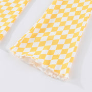 Mädchen Schlagleggings mit kariertem Design Drune