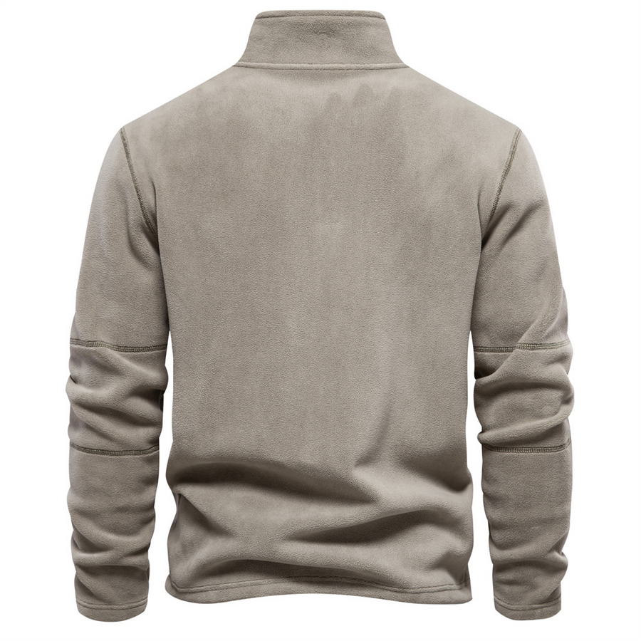 Bruno | Herren Klassisches Sweatshirt mit Viertelreißverschluss am Kragen
