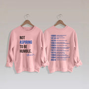 Damen Sweatshirt mit inspirierendem Schriftzug und historischem Motiv