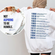 Damen Sweatshirt mit inspirierendem Schriftzug und historischem Motiv
