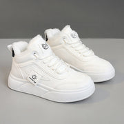 Damen modische High-Top Sneakers mit kuscheligem Innenfutter und rutschfester Sohle