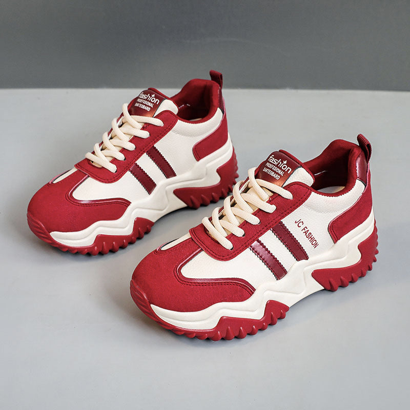 Damen Sportliche Chunky Sneakers mit rutschfester Sohle und atmungsaktivem Obermaterial