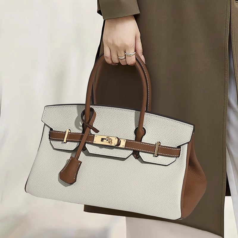 Jana | Damen Leder Schultertasche – Strukturierte Handtasche Rindsleder Crossbody für Büro 2026