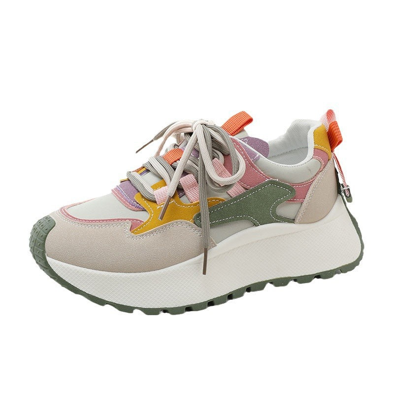 Damen Sportliche Chunky Sneakers mit verspieltem Farbdesign