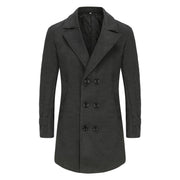 Herren eleganter doppelter Knopfmantel Aliams
