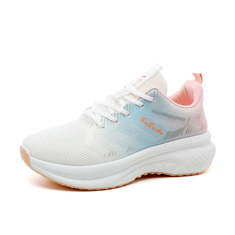 Damen Sportliche und leichte Sneakers mit atmungsaktivem Mesh-Obermaterial