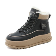 Damen Winterliche High-Top Stiefel mit warmem Innenfutter und rutschfester Sohle