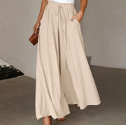 Damen Weite Leinenhose Heidi-Mode