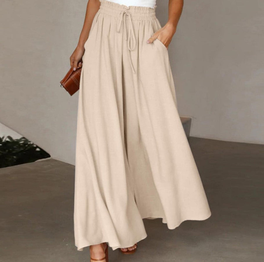 Damen Weite Leinenhose Heidi-Mode