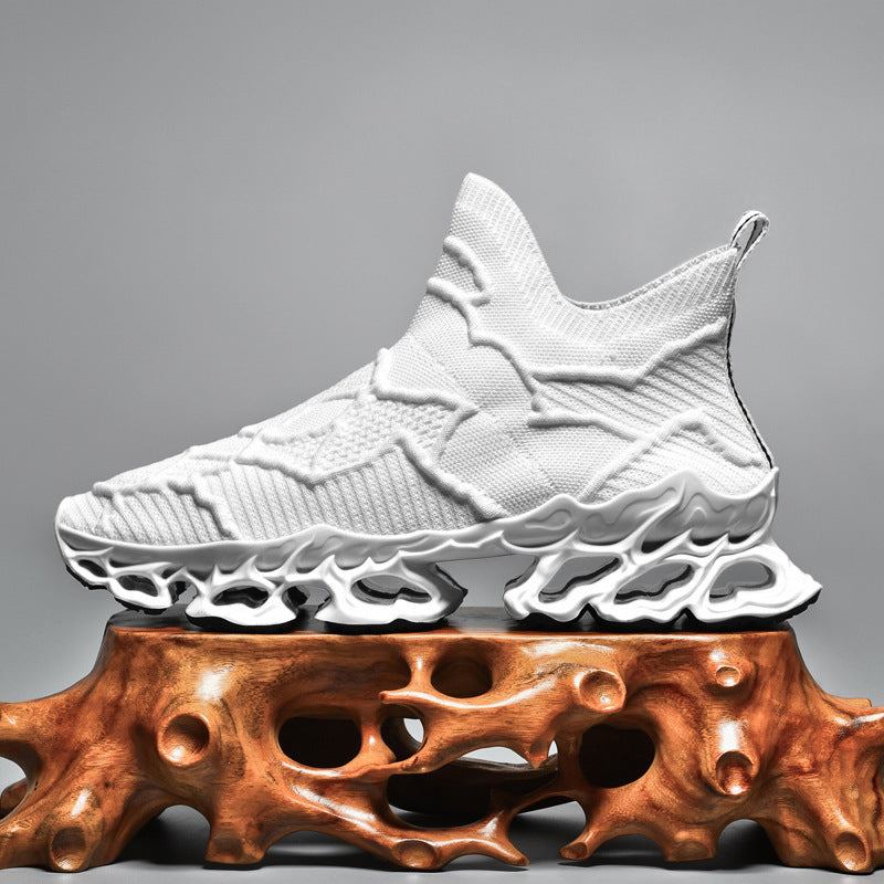 Damen Sportliche Strick-Sneaker mit rutschfester Sohle und innovativer Dämpfungstechnologie