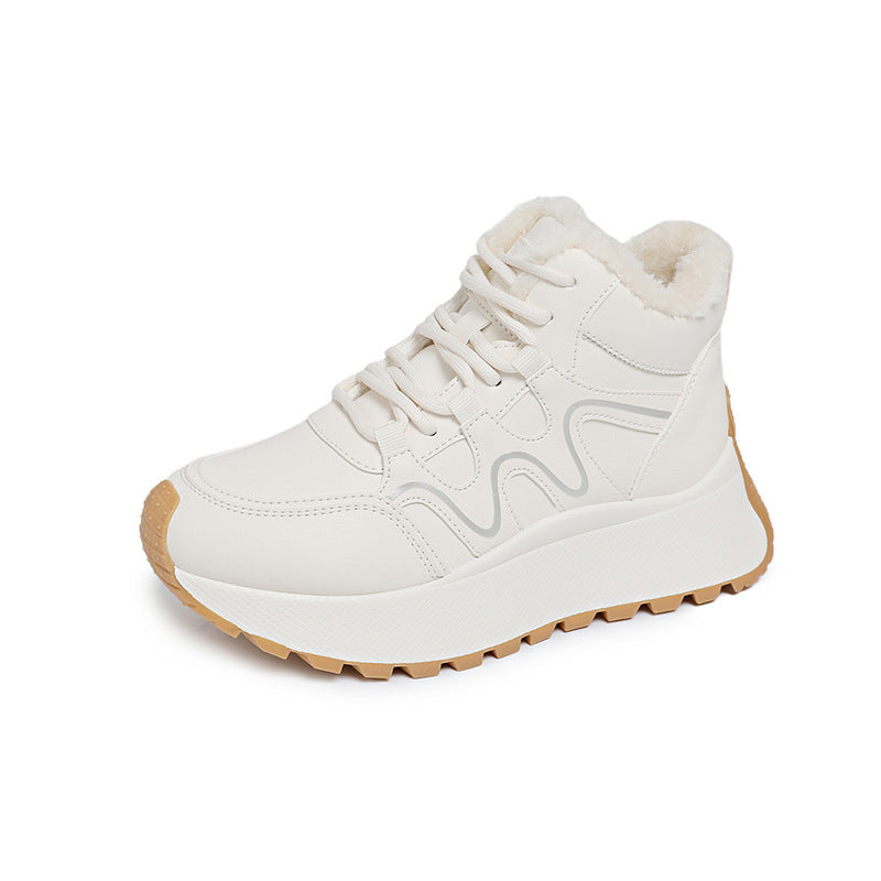 Damen High-Top Sneakers mit samtigem Innenfutter und rutschfester Sohle