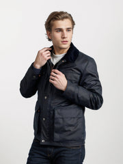Herren wasserdichte Utilityjacke mit praktischem Stehkragen Aliams