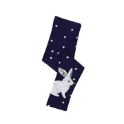 Mädchen Leggings mit verspieltem Hasen- und Sternenmotiv Drune