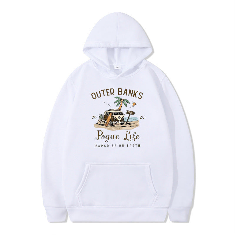 Damen Kapuzenpullover mit maritimem Design und inspirierendem Druck