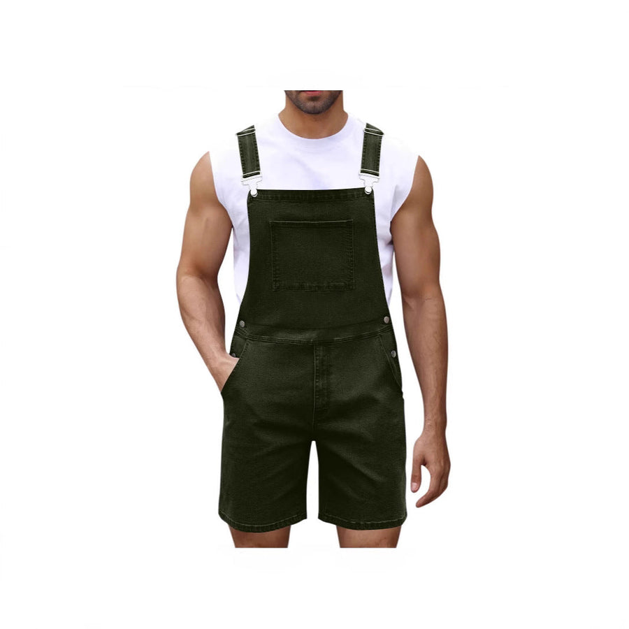 Herren Lässige Denim-Latzhose Heidi-Mode