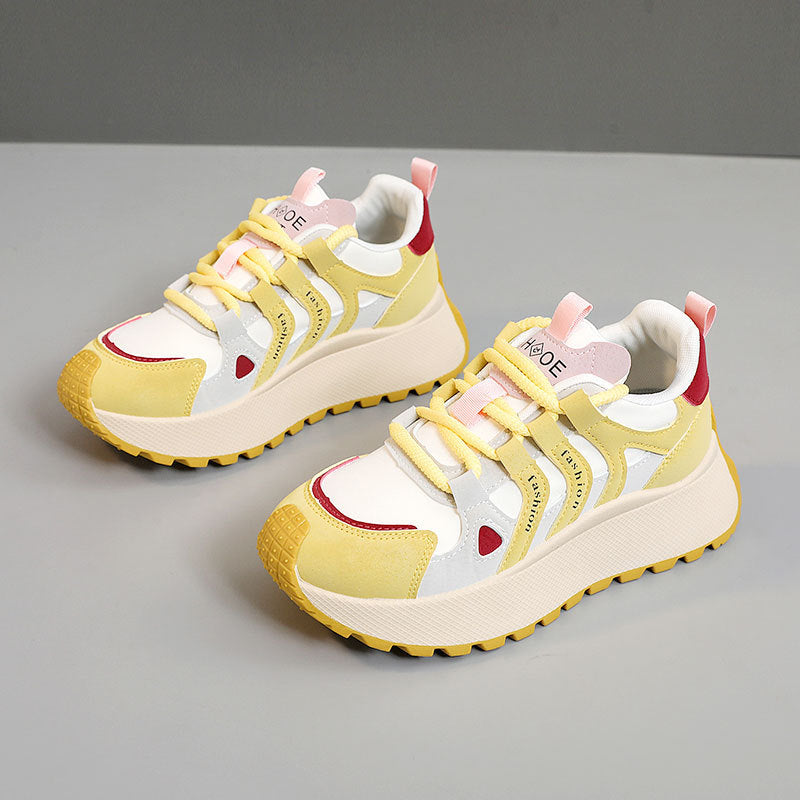 Damen Sportliche High-Top Sneakers mit trendiger Dämpfung und atmungsaktiver Oberflächenstruktur