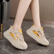 Damen sportliche Chunky Sneakers mit atmungsaktiven Netzeinsätzen und dämpfender Sohle