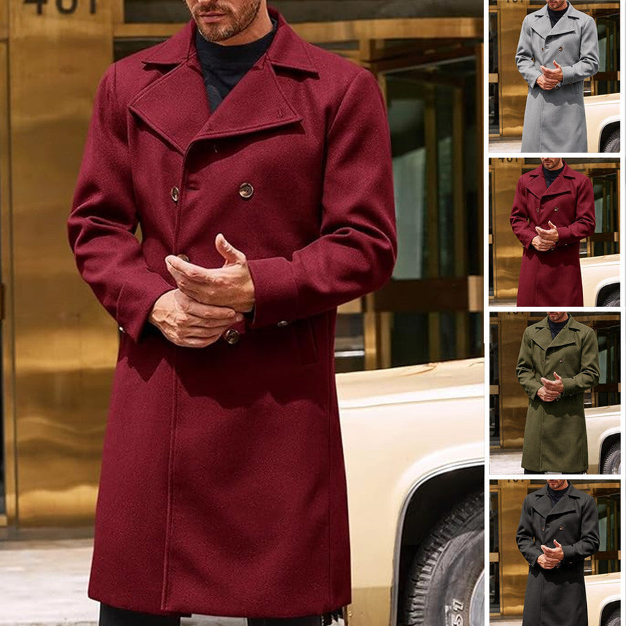 Herren eleganter wendbarer Wollmantel Aliams
