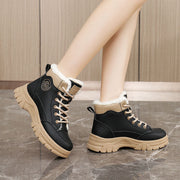 Damen warme Winterstiefel mit kuscheligem Innenfutter und rutschfester Sohle
