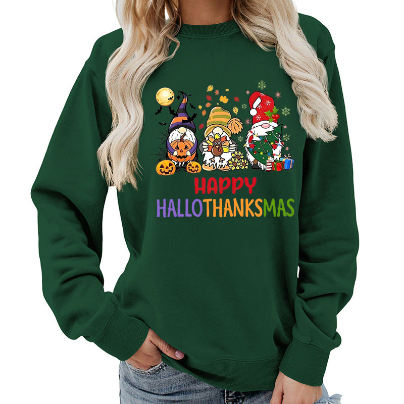 Damen Sweatshirt mit fröhlichem Feiertagsdesign