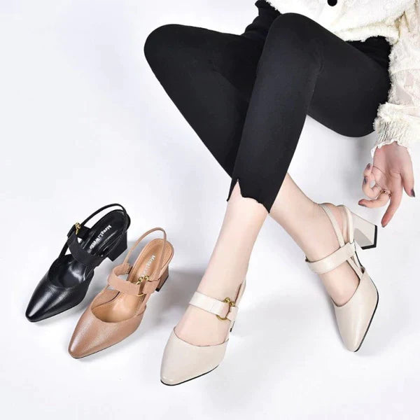 Evy - Orthopädische High Heels Sandalen | Kitten Heel mit Riemchensandalen