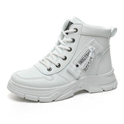 Damen trendige High-Top Sneakers mit robustem Profil und modischem Design
