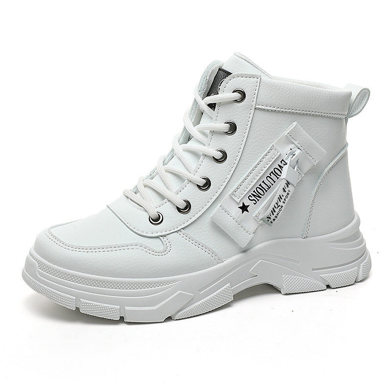 Damen trendige High-Top Sneakers mit robustem Profil und modischem Design