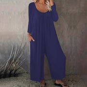 Damen Weitgeschnittenes Jumpsuit mit praktischen Taschen und modernem Schnitt