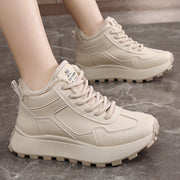 Damen High-Top Sneakers mit kuscheligem Innenfutter und robustem Profil
