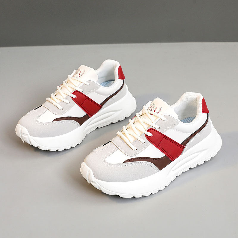 Damen Sportliche Chunky Sneakers mit atmungsaktivem Obermaterial und dämpfender Laufsohle