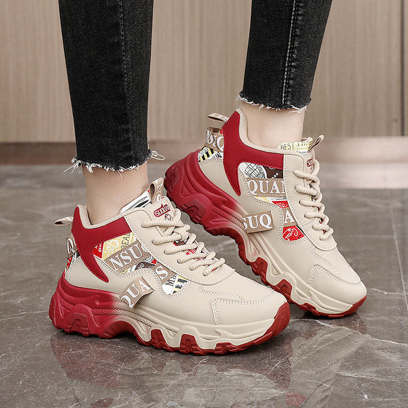 Damen Sportliche Sneakers mit modischem Design und rutschfester Sohle