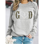Damen Sweatshirt mit kreativem Modedesign und motivierender Botschaft