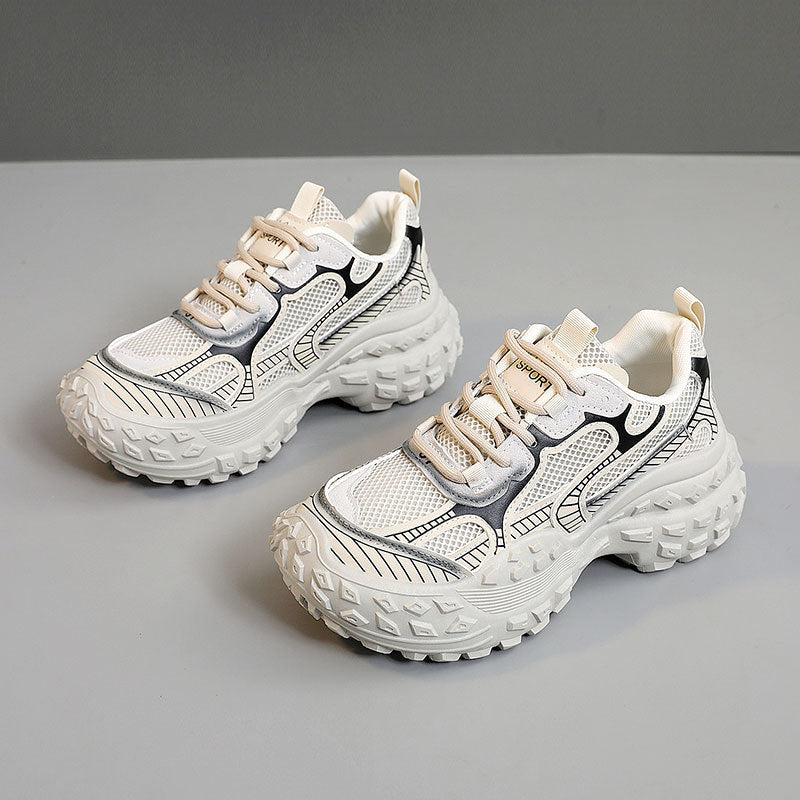 Damen Sportliche Sneakers mit atmungsaktiver Mesh-Oberfläche und stabiler Laufsohle
