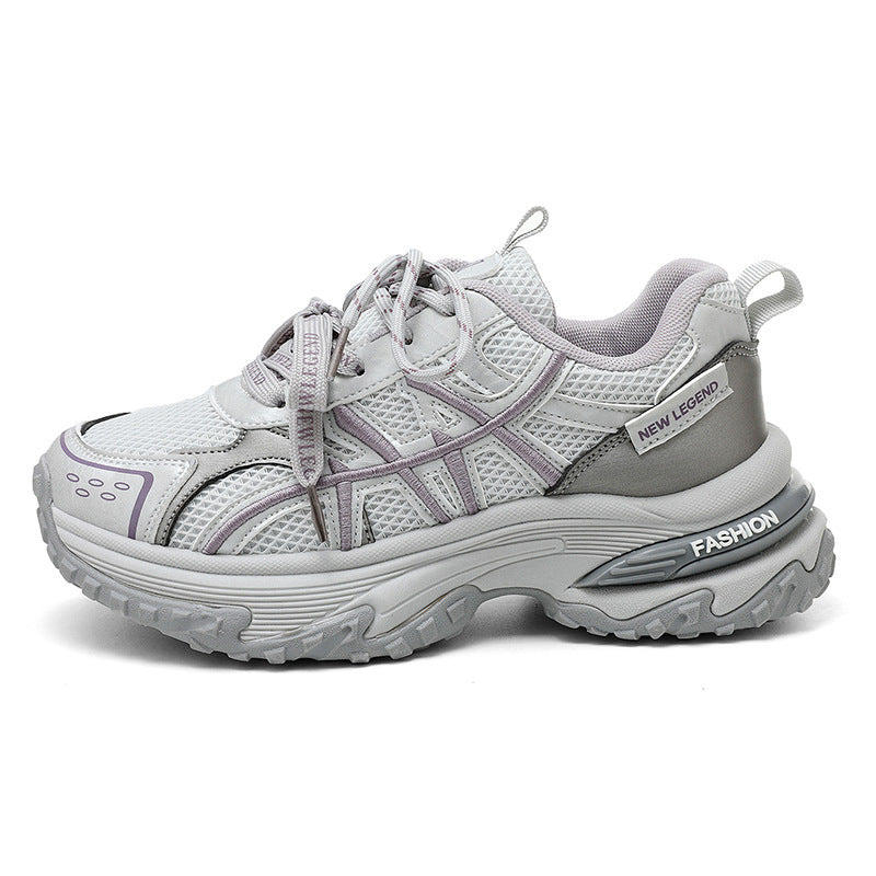 Damen Sportliche Sneakers mit atmungsaktiver Mesh-Oberfläche und stoßdämpfendem Fußbett