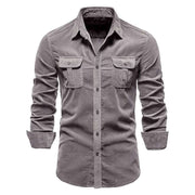 Herren Denim-Hemd mit Brusttaschen und modernem Schnitt Aliams