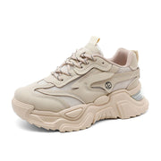 Damen Sportliche Chunky Sneaker mit atmungsaktivem Mesh-Obermaterial