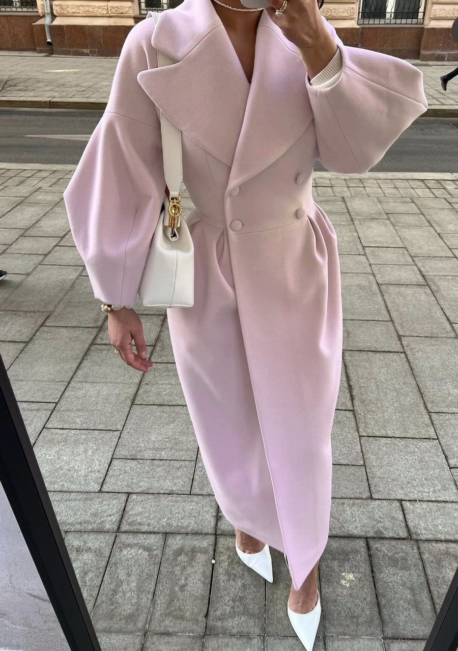 Damen Eleganter Trenchcoat mit tailliertem Schnitt und seitlichem Schlitz