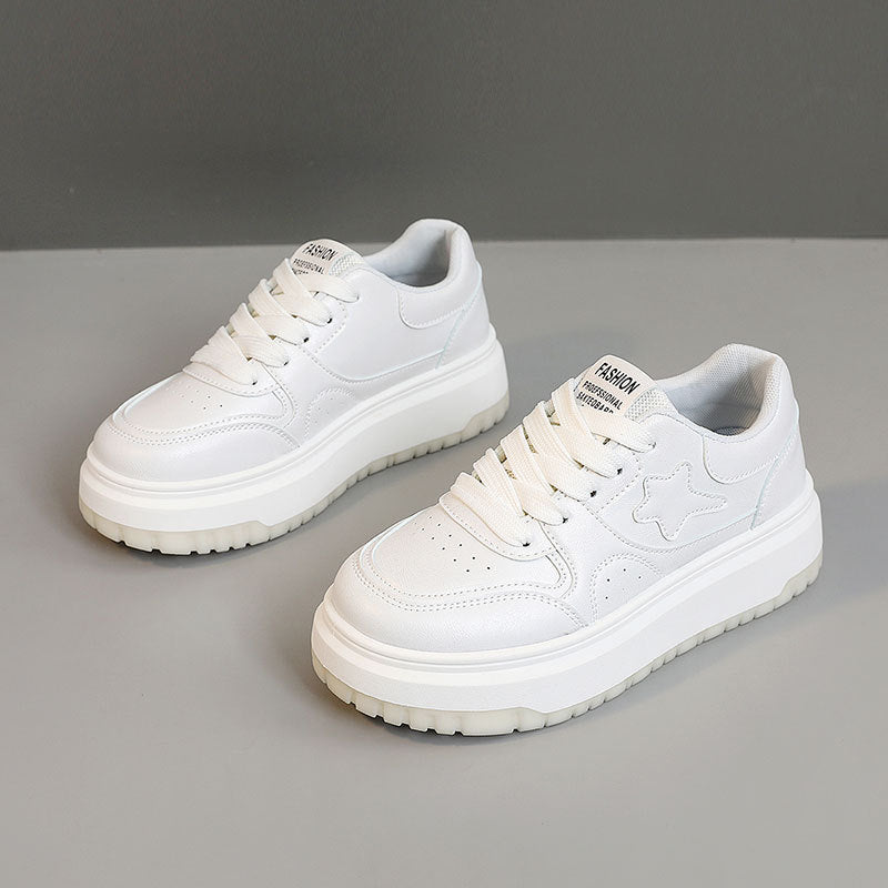 Damen Sportliche Sneakers mit hohem Plateau und atmungsaktivem Obermaterial