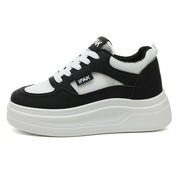 Damen Modische Sneaker mit erhöhtem Plateau und atmungsaktivem Mesh-