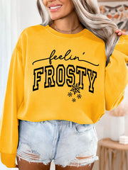 Damen Sweatshirt mit grafischem Aufdruck