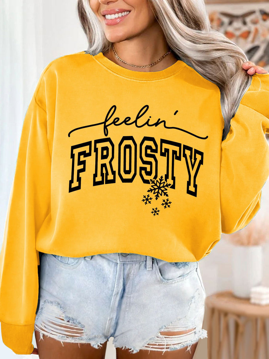 Damen Sweatshirt mit grafischem Aufdruck