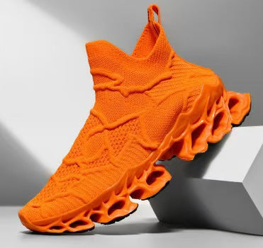Damen Sportliche Strick-Sneaker mit rutschfester Sohle und innovativer Dämpfungstechnologie