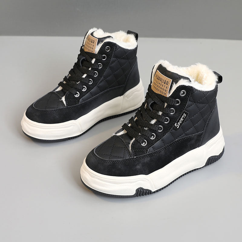 Damen Winter Sportsneakers mit kuscheligem Innenfutter und robustem Profil
