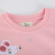 Mädchen Sweatshirt mit Tüllrock und niedlicher Tierstickerei Drune