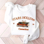 Damen Sweatshirt mit kreativem Stars Hollow Motiv