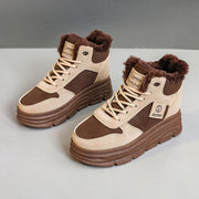 Damen Winterliche Hochstiefel mit kuscheligem Innenfutter